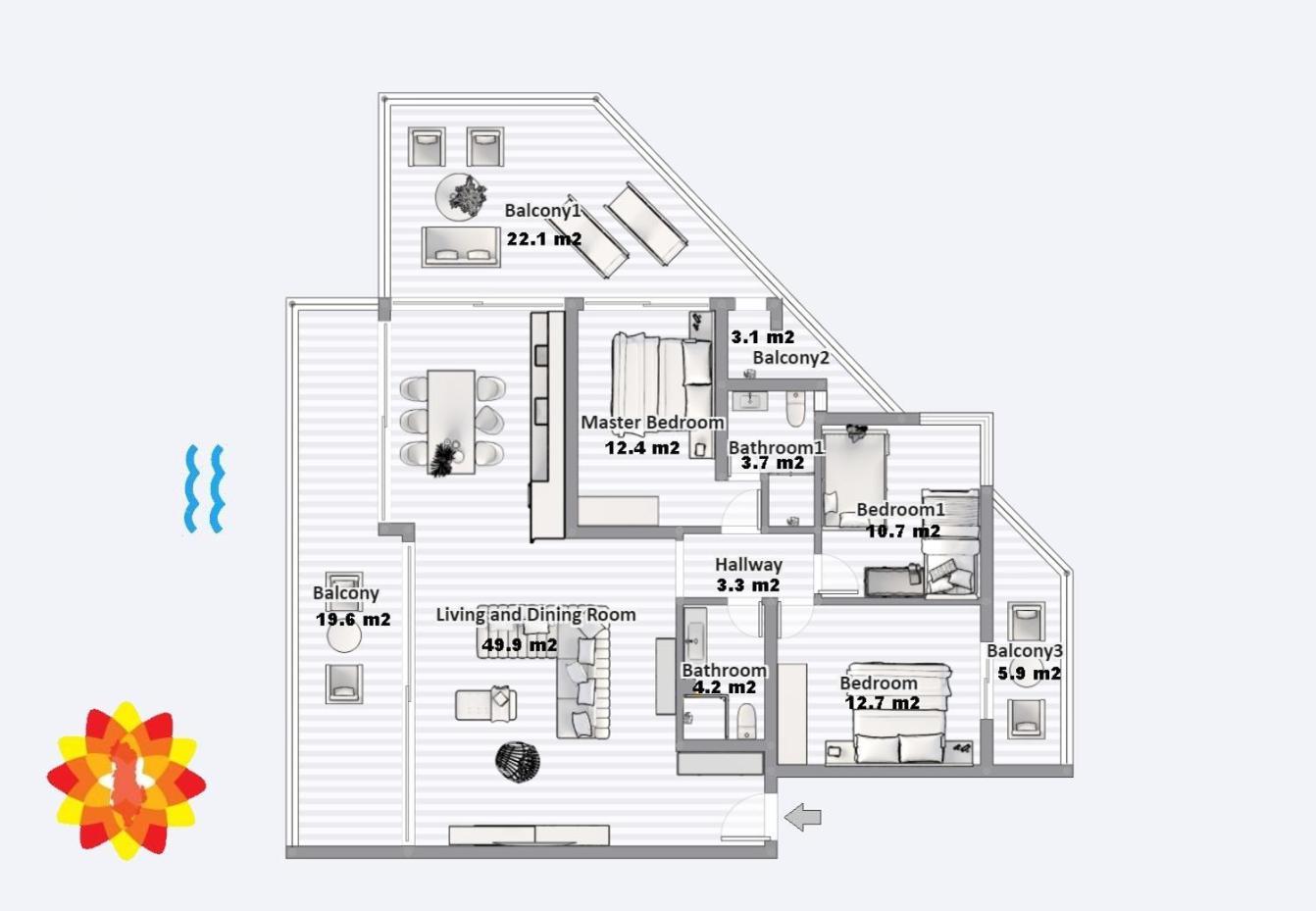 Appartamento Infinity Sea View Penthouse Sarandë Esterno foto