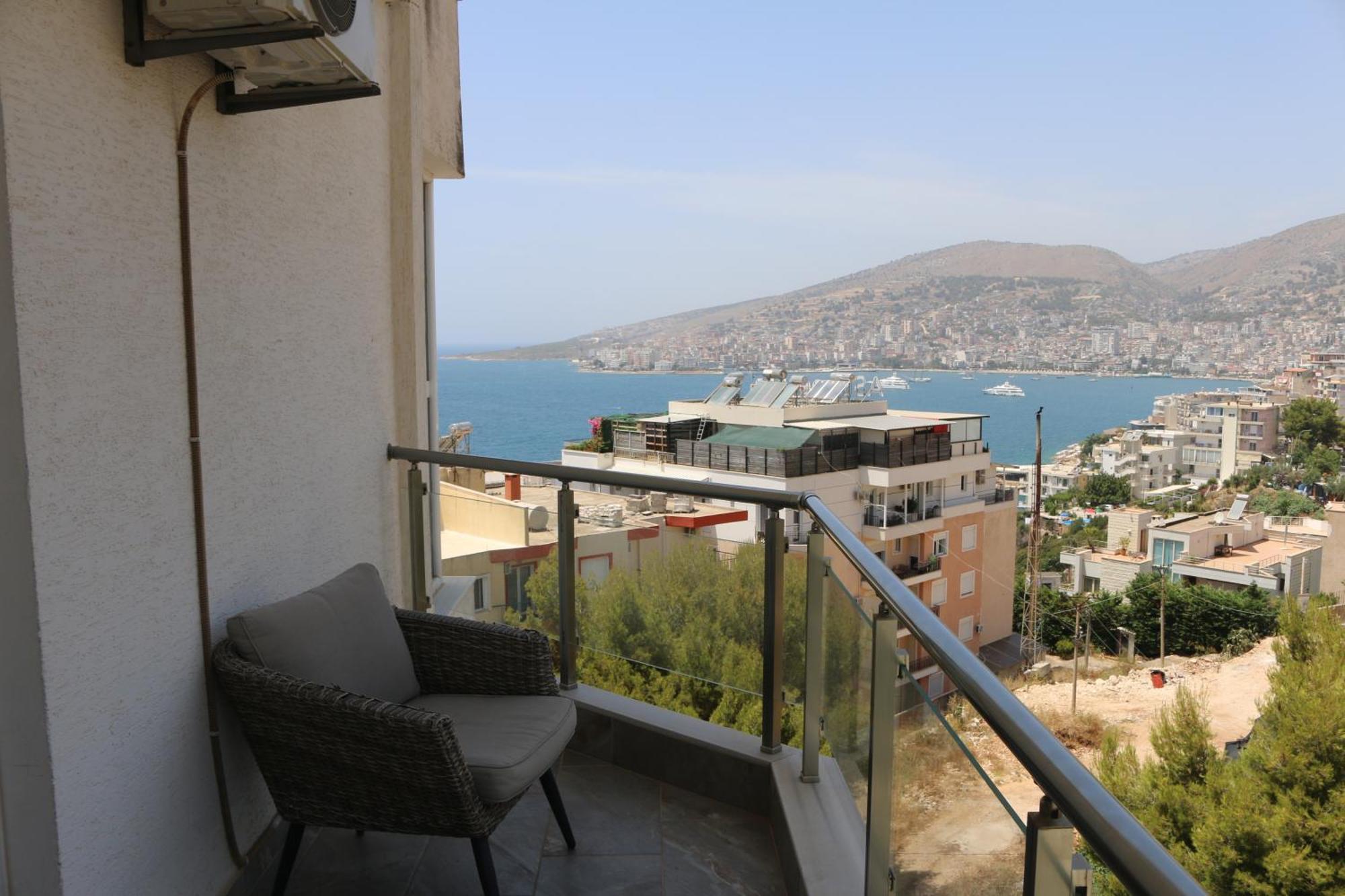 Appartamento Infinity Sea View Penthouse Sarandë Esterno foto